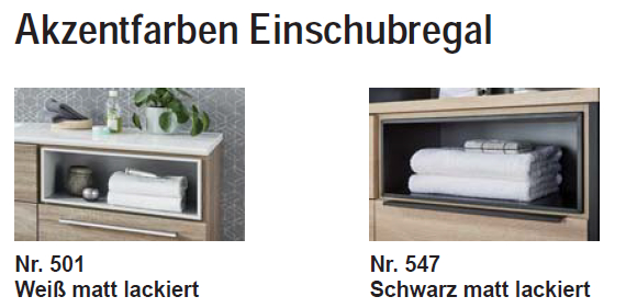 Farbe Einschubregal